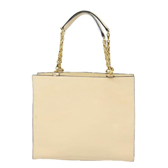 CELINE Chain Shoulder Bag Enamel Beige Gold - Picture 3 of 13